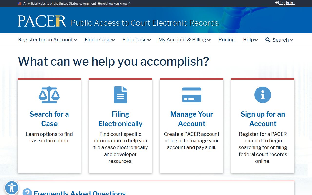 Columbia County criminal court case lookup comparison with PACER