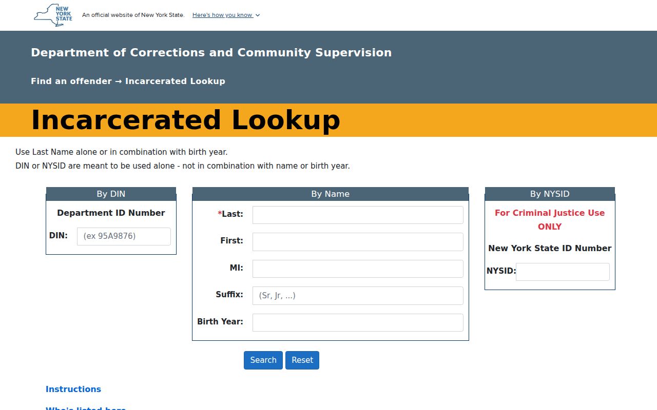 Columbia County criminal history DOCCS incarcerated lookup